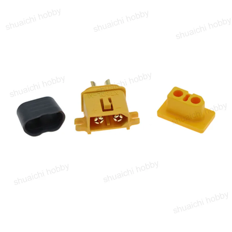 1PCS Fixable Plug XT60BE XT90E EC5E XT60E EC8E Power Battery Connector with Dustproof Cover for RC Aircraft DIY Connection Parts