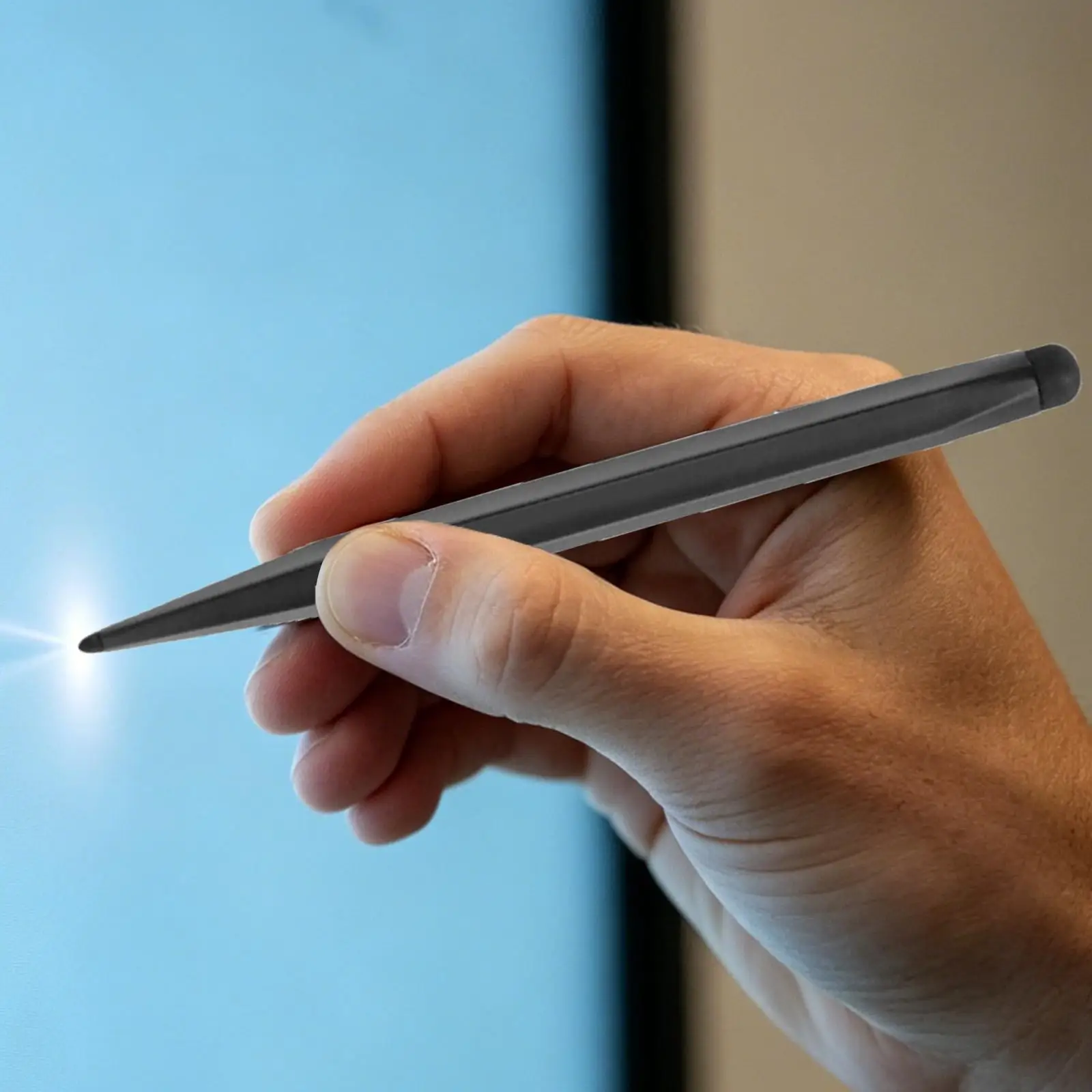 Teaching Screen Pen Electronic Whiteboard Pen Double Tips Capacitive Touch Screens ABS Convenient Precision Touch Pen