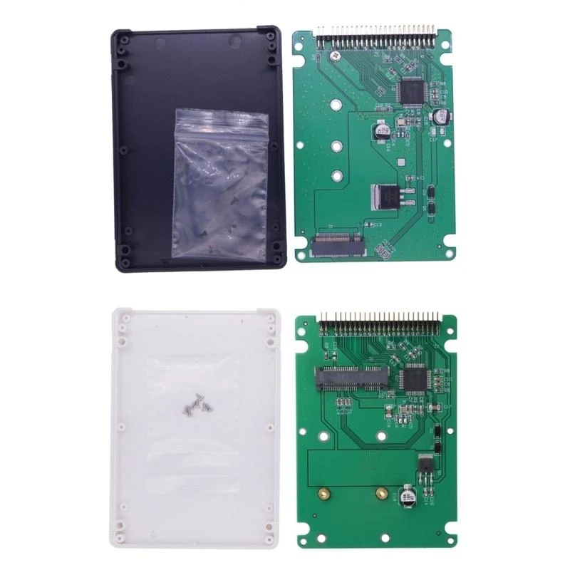 MSATA SSD إلى 2.5 44PIN IDE HDD محول عالي الجودة صندوق بطاقات أفضل بيع ، 44pin بطاقة PCIExpress Sata محول