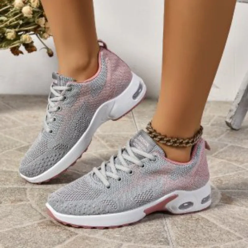 2024 Merk Damesschoenen Voor Dames Gevulkaniseerde Damesschoenen Modieuze Kleur Bijpassende Dames Vrijetijdsschoenen Nieuwe Plus Size Mesh Sneakers