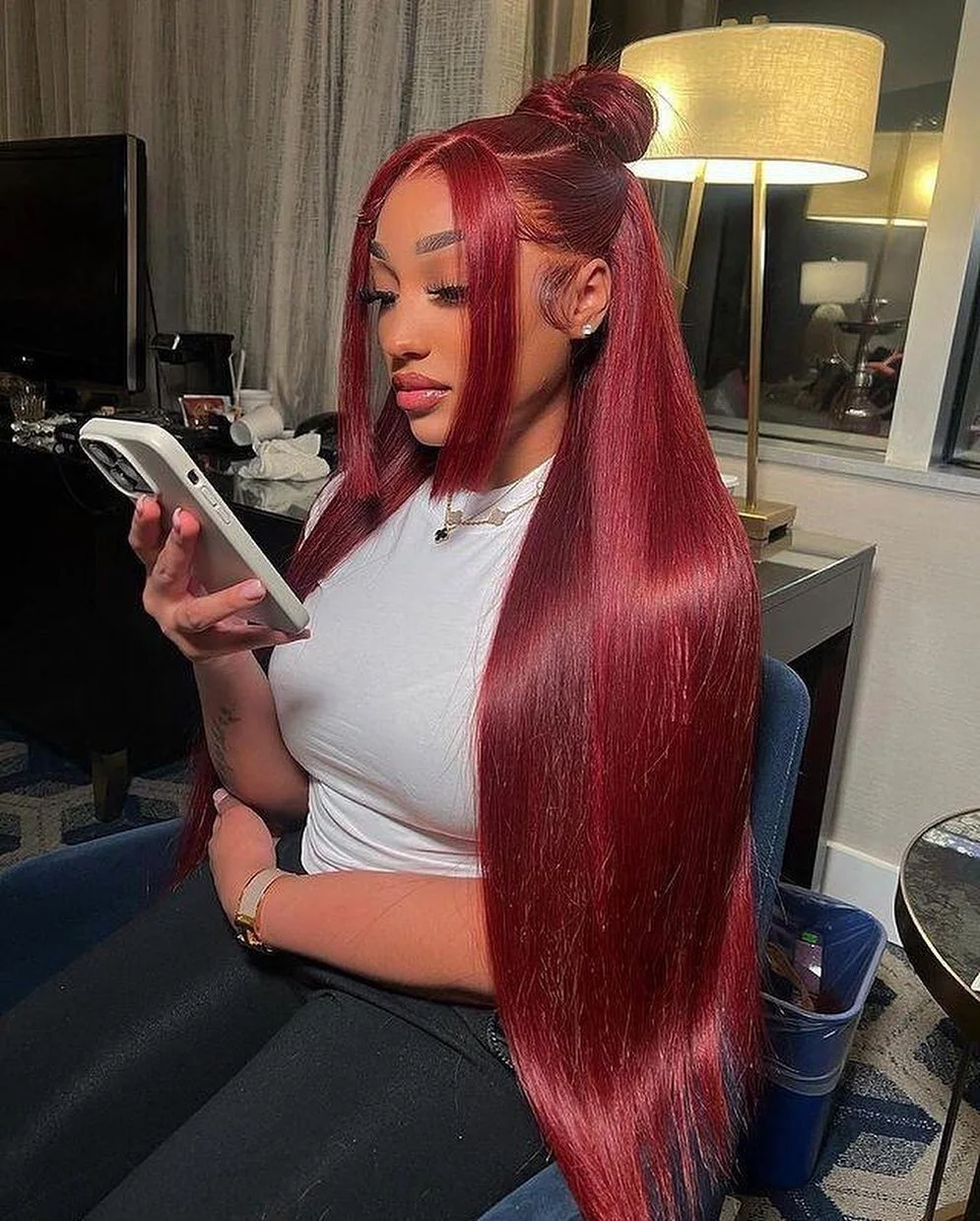 滑らかなかつら,人間の髪の毛,透明,正面,99j,密度200,13x4