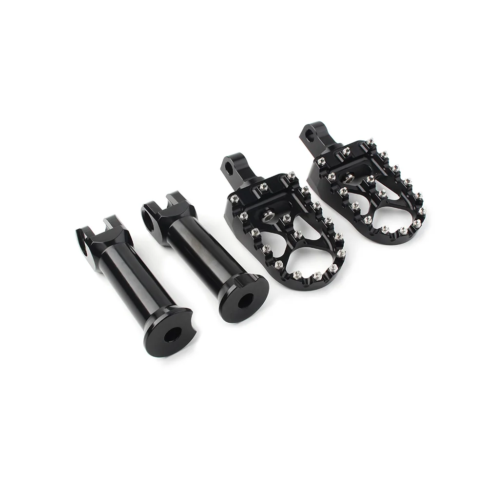 2x Motorcycle Black Rear Passenger Foot Pegs W/Bracket Assembly For Harley Softail Street Bob FXBB FXSB FLSL FLDE 2018 2019 2020