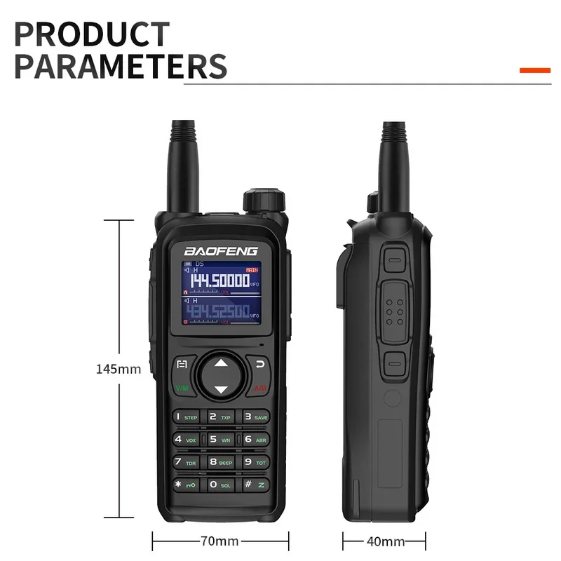 2024 Baofeng UV 28 Ham 999CH Walkie Talkies 5-10km 10watt Tri Band Two Way Radio With Air Band