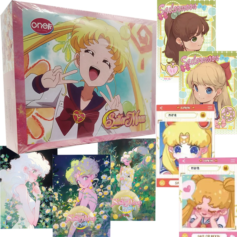 

Japanese Anime Sailor Moon Collection Cards Lovely Pretty Girls Youth Fashion and Sports Style Character Portrait Cards Gifts