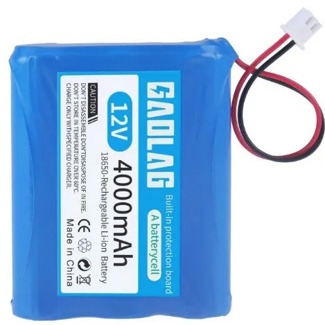 Upgrade 4000MAH 12V lithium-ion Battery pack For Monitor Ups CCTV Camera battery 18650 3S1P accessories