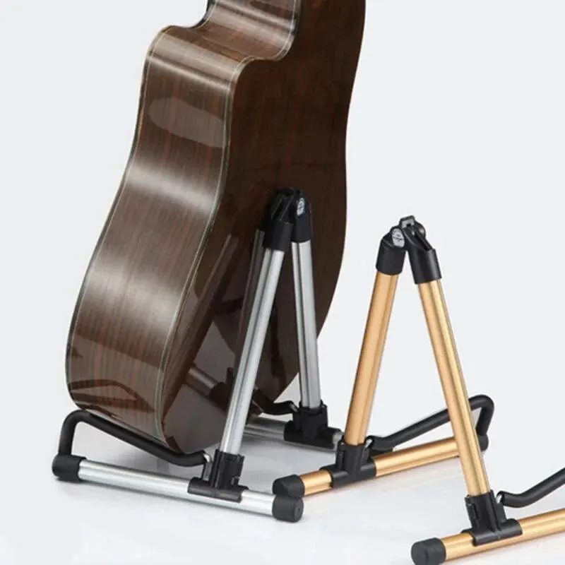 Guitar Stand Aluminum Alloy Foldable Removable A- Frame for Guitars Bass Ukulele Portable Bracket