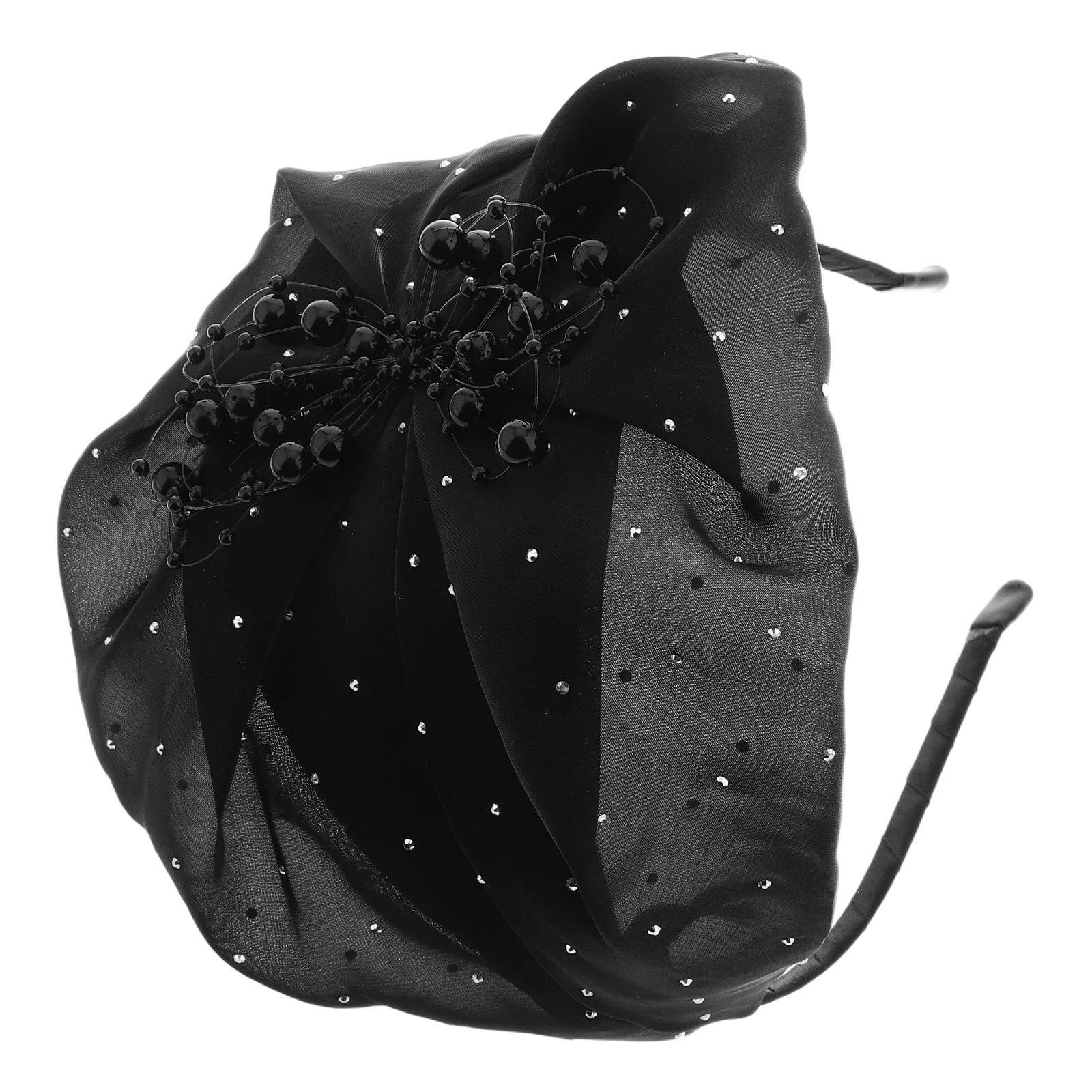 

Lace Half-Hat Headband Cute Headbands for Women Fascinator Hairband Banquet Decorative Tea Party Elegant