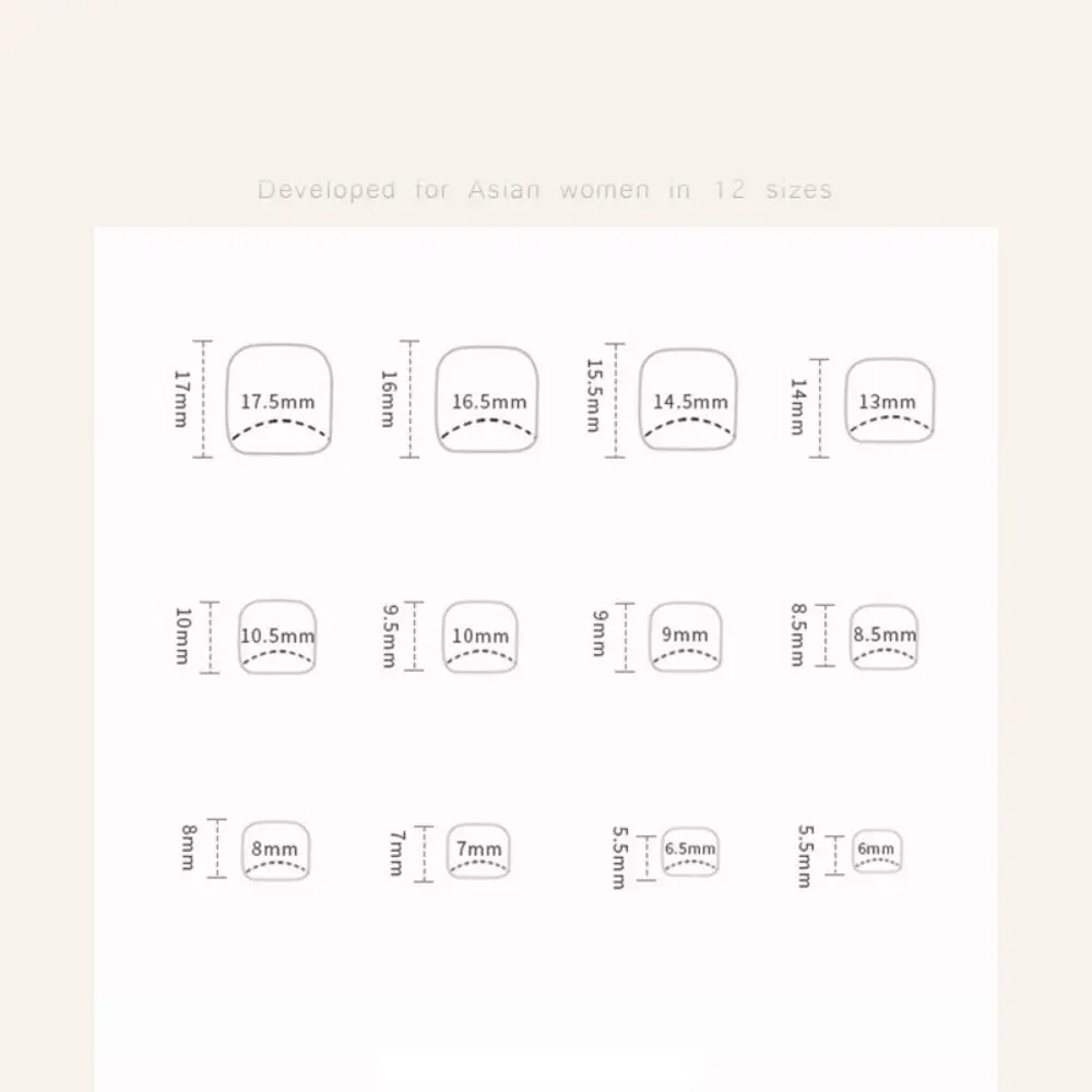 Uñas postizas cuadradas cortas a la moda, uñas simples y lindas para los pies, uñas francesas de cobertura completa para mujeres y niñas