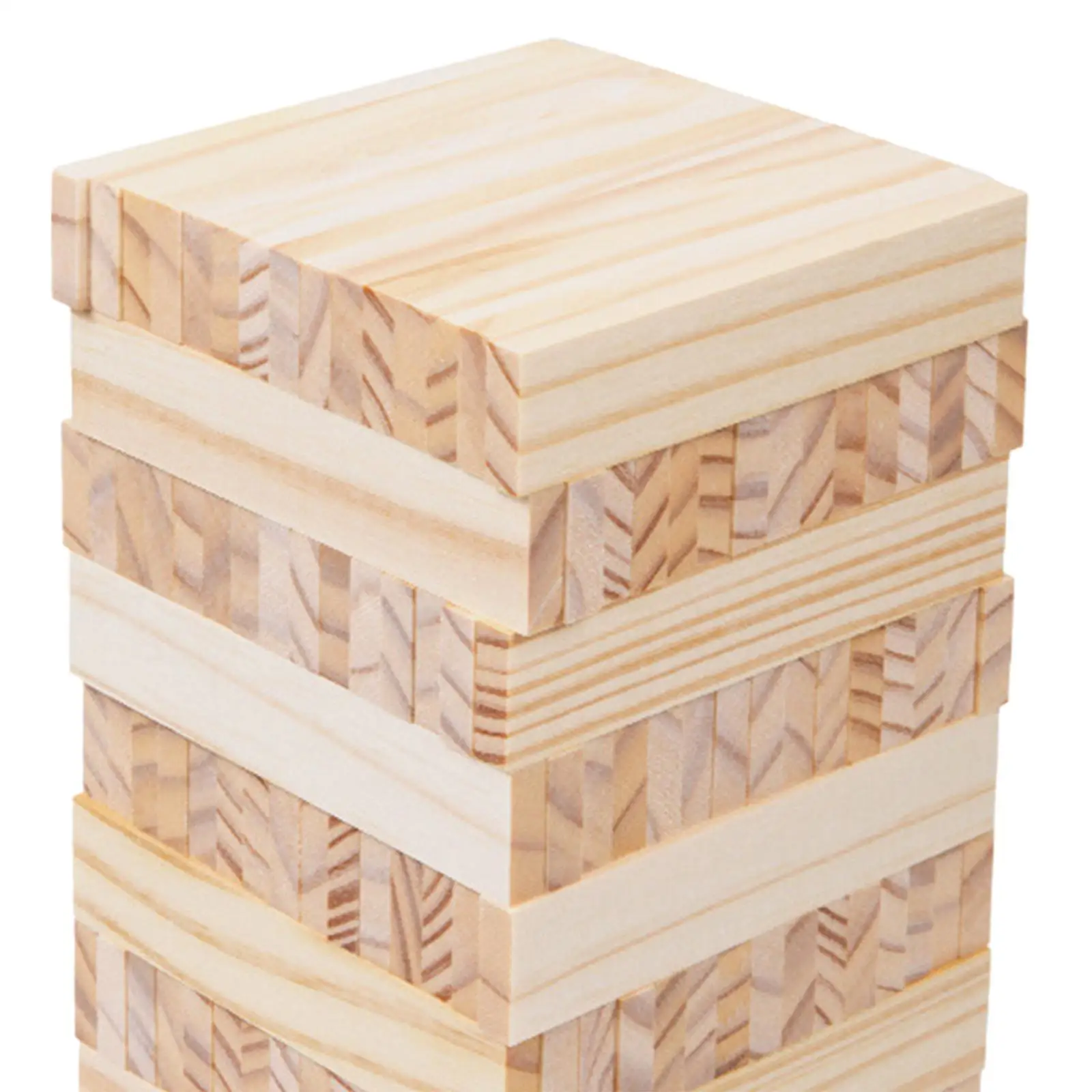 Set di 100 Blocchi di Legno Impilabili per Gioco Torre Cadente, Gioco per Bambini, Ragazzi e Adulti, per Interni ed Esterni