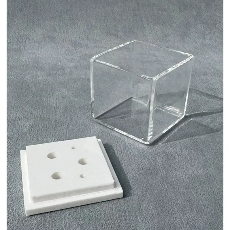 Quartz Electrolysis Photocatalytic Electrochemical Cell Glass Reactor High Light Transmittance Acid Resistant Cell Body