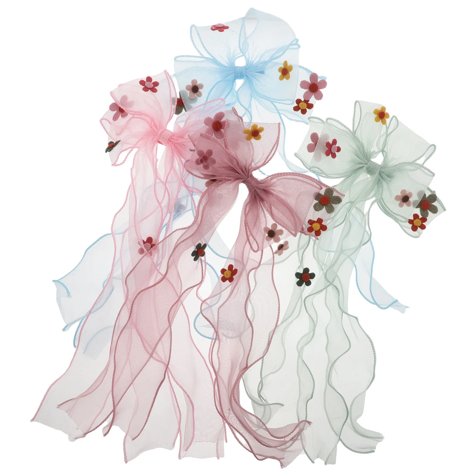 

4 шт., заколки для волос для малышей, банты принцессы, яркие цвета, розовые, синие, желтые, фиолетовые, зеленые банты для волос, детская заколка принцессы