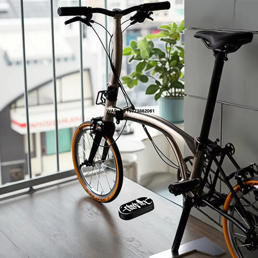 Aceoffix 16''Inch High Quality Brushed Nickel-plated Aluminium Alloy Foldable Bicycle Trifolding Bike C5 Ultralight Carbon Fibre