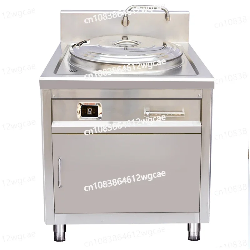 Intelligent reservation variable frequency  barrel commercial noodle cooker square electric braised meat pot thickene insulation