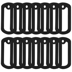 12 Pcs Black Dog Silicone Protector Military Cover Necklace Case Collars Harnesses Leads Id Reducer Thick