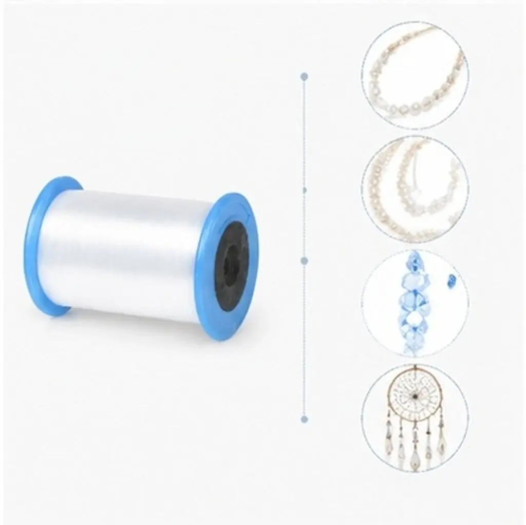 1000M Clear Nylon Polyester Invisible Beading Thread 0.25mm Ultra Thin No Stretch for Hanging Ornaments Christmas Decor DIY