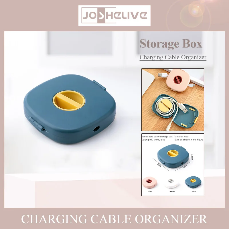 Rotating Cable Winder Box Durable Convenient Easy Wire Organization Portable Multiple Storage Options Cable Organizer Plastic