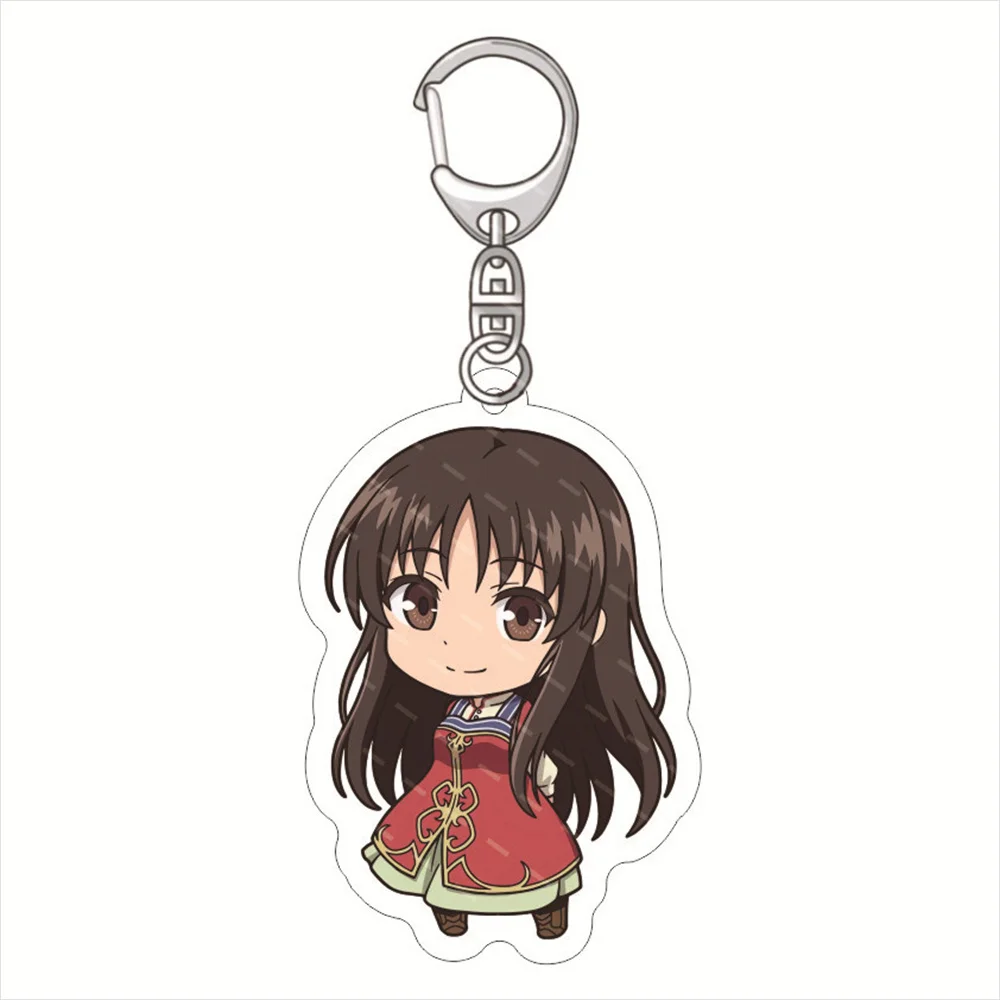 Anime The Saints Magic Power Is Omnipotent Keychain Women Takanashi Sei Albert Hawke Acrylic Keyring Man Bag Pendant Friend Gift