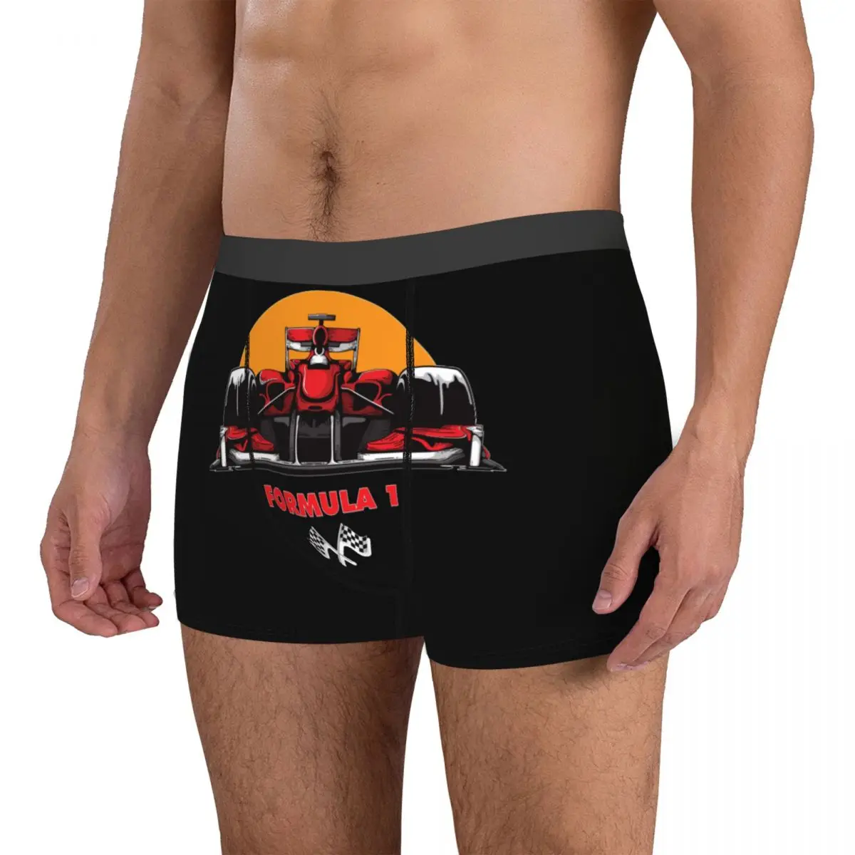 Panties Formula 1 Racing Sunrise 8 Exotic Men's Boxer Briefs Cute Funny Novelty Autumn Wearable