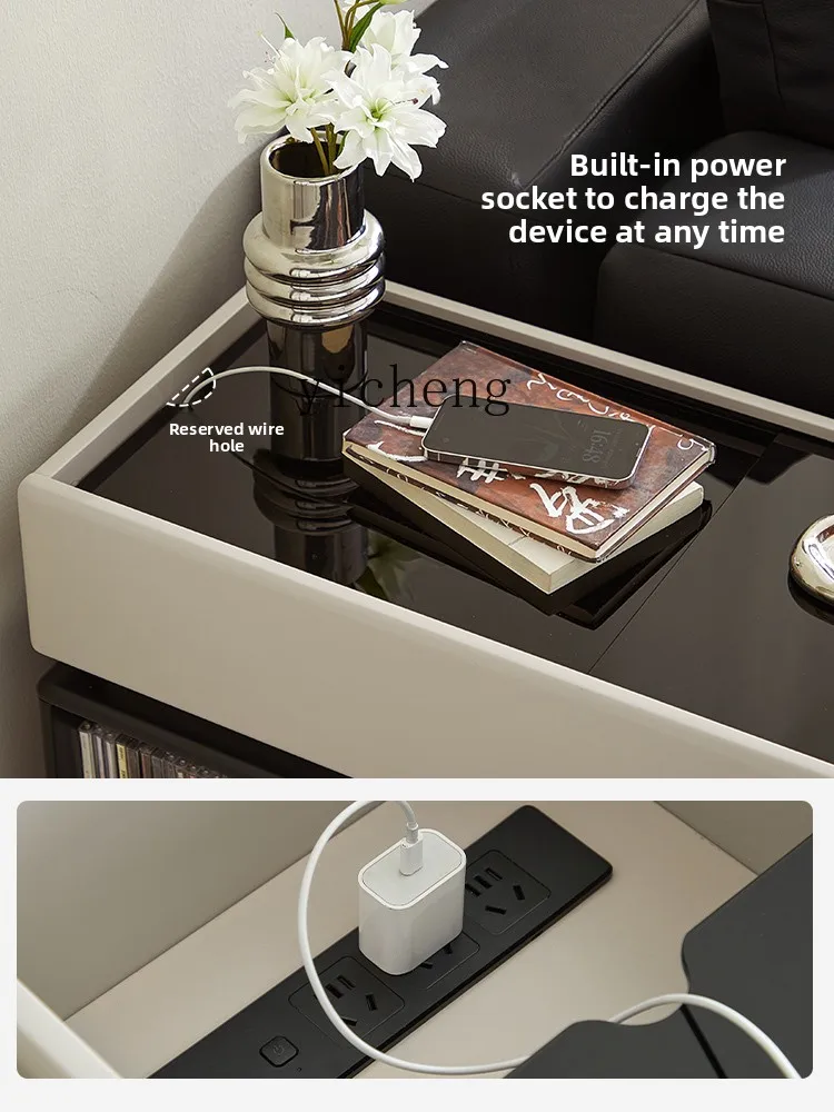 

LX Sofa Side Cabinet Mobile Side Table Coffee Table Dining Side Living Room