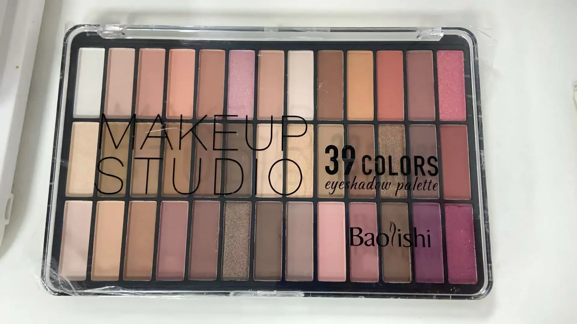 พาเลทอายแชโดว์ 39 สี เนื้อแมทท์ ประกายมุก กันน้ำ พาเลทอายแชโดว์สีพื้นประกายมุก สี:01