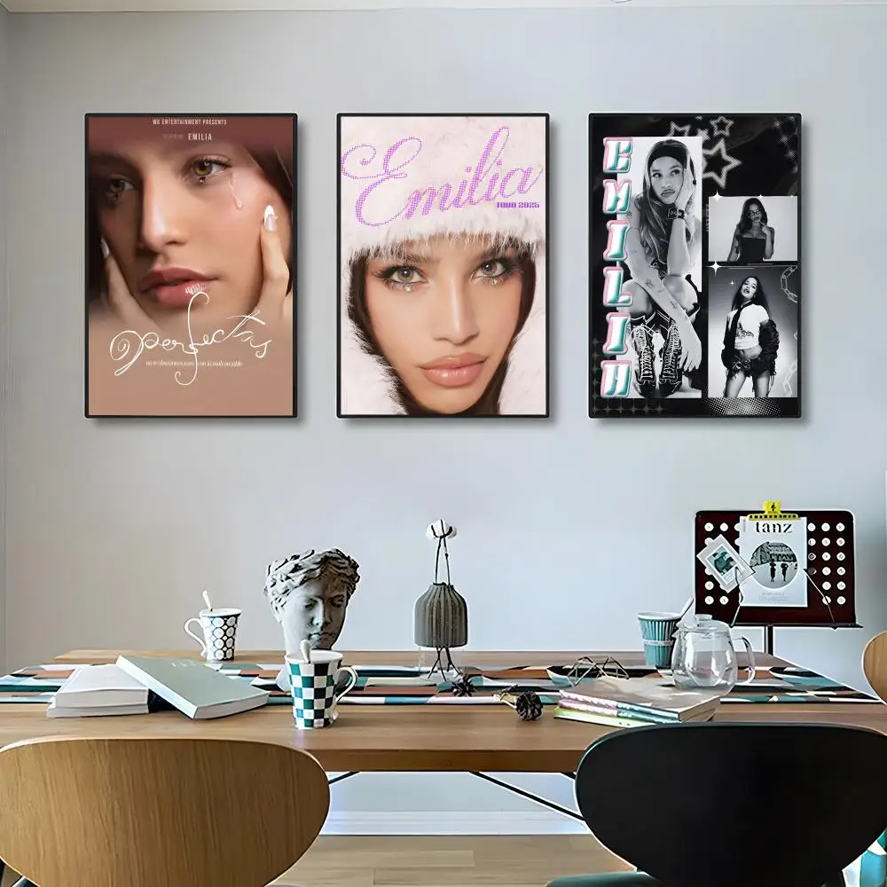 Pop Singer E_Emilia Mernes Album Poster Classic poster and wall art prints are suitable for living rooms, bedrooms, bars
