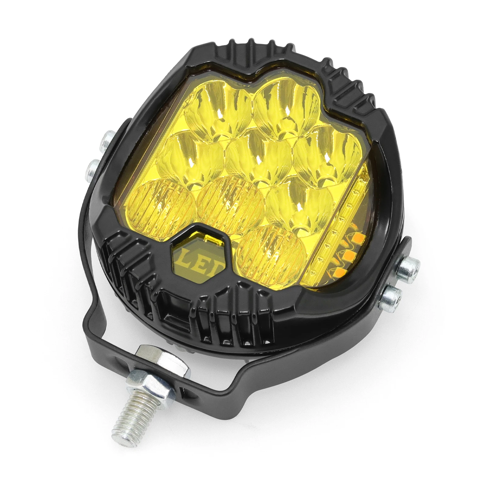 Lampade da lavoro sportive a LED da 3 "7" per automobili per luci ausiliarie per veicoli Lada Offroad 4X4 LED giallo per faro di guida Jeep Combo