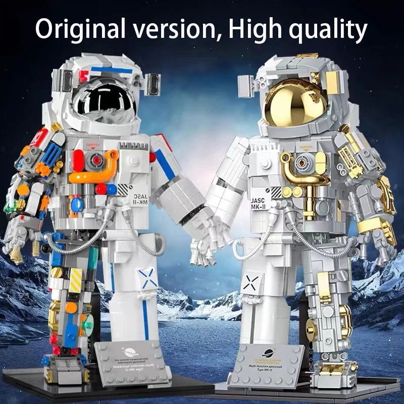 

Space Astronauts Semi Mechanical Spaceman Building Blocks Aerospace Figurine Model Moc Action Figures Bricks Kids Toys Gift Set