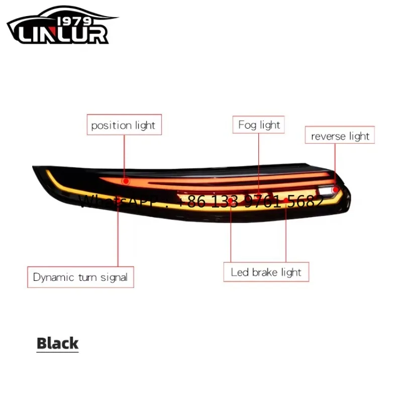 [1979ll]Car Rear Lights 2009 2016 2014 2010 970 Taillights Upgrade to 2023 LED Tail Lights for  Panamera 970 970.1 970.2