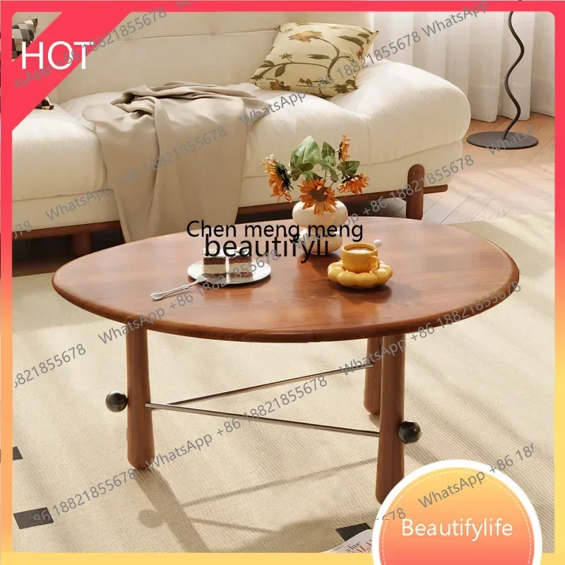 

xzzFrench Solid Wood Coffee Table Living Room Home Balcony Retro Simple Modern Small Tea Table