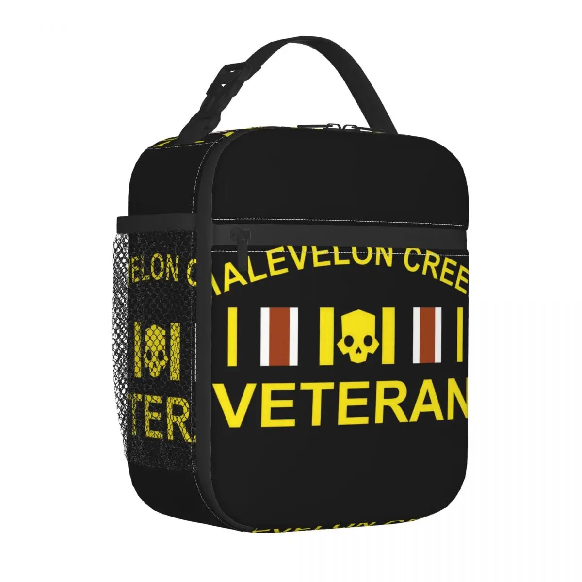 Malevelon Creek Veteran Helldivers 2 bolsa de almuerzo aislada, bolso de mano para comida