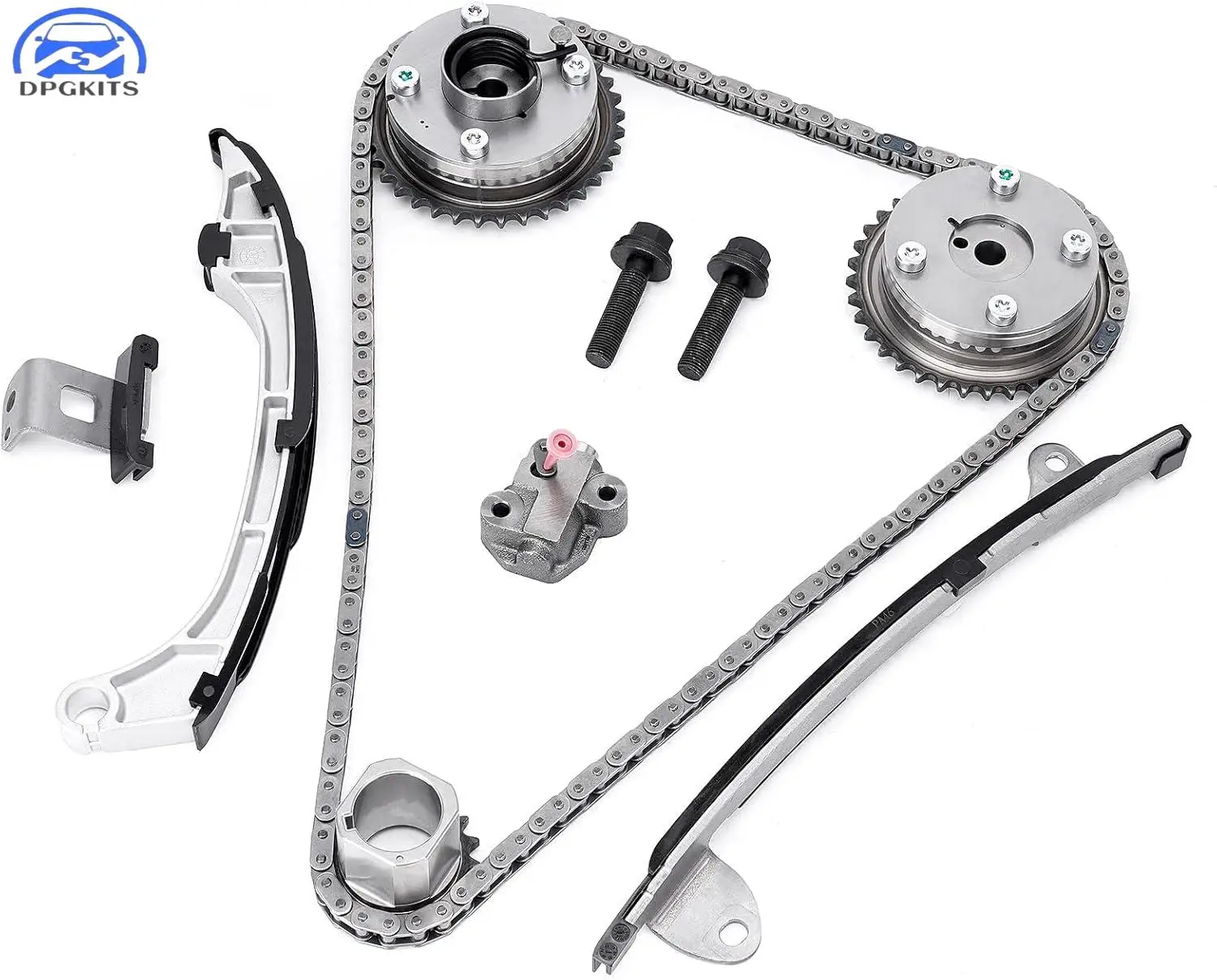 DPGKITS Timing Chain Kit For Toyota Camry Highlander RAV4 Sienna Avalon Venza 2.5L 2.7L 13070-0V013 13070-0V010 13070-0V011
