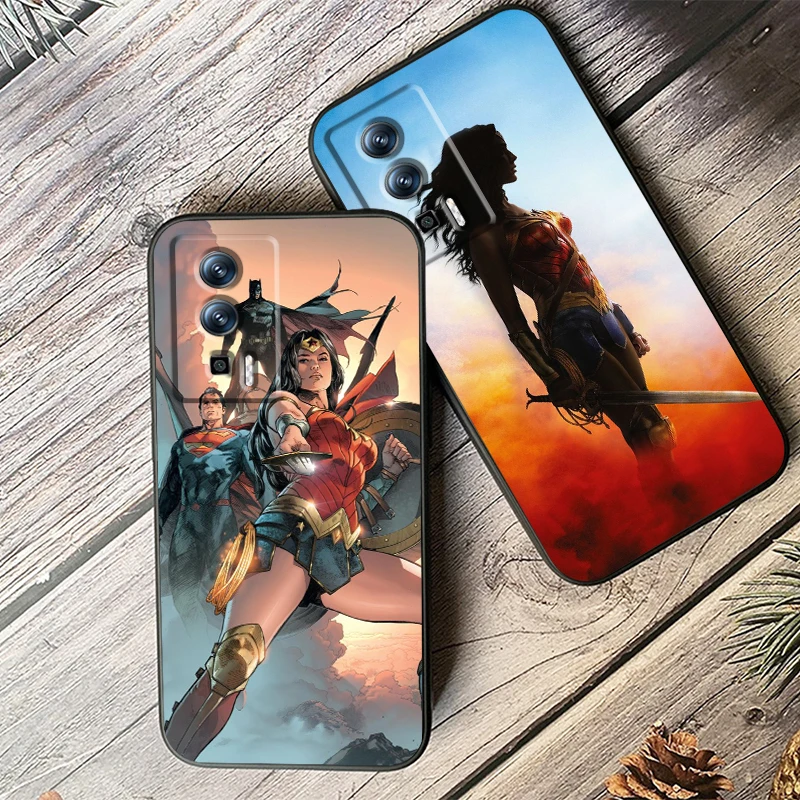 Movie Wonders Womans Hero For Xiaomi Redmi 9A 9C 9AT 10C 9 9T 10 12C 13C A3 12 K60 A1 K50 K40 5G Black Cover Phone Case