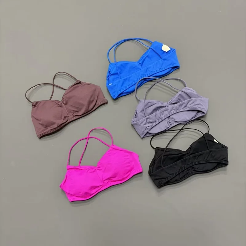 NCOYOE Sport-BH für Damen, rückenfreies, atmungsaktives Yoga-Top, nahtloses Push-up-Oberteil, Pilates, Workout, Laufen, Fitness-BHs