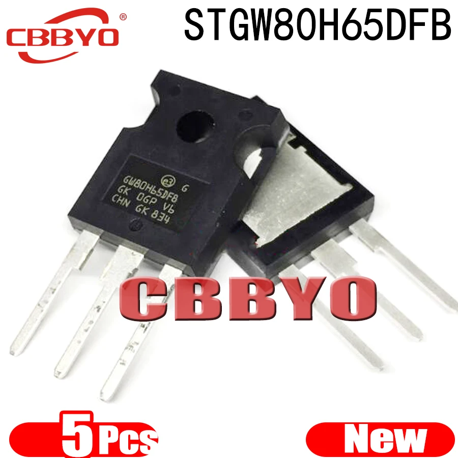 (5piece)100% New STGW80H65DFB GW80H65DFB TO-247 Chipset