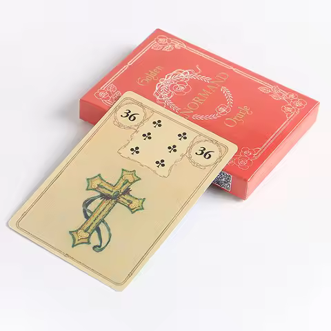 Golden Lenormand oracle cards A 36 Tarot deck English Visions Divination Edition Deck Borad Playing Games