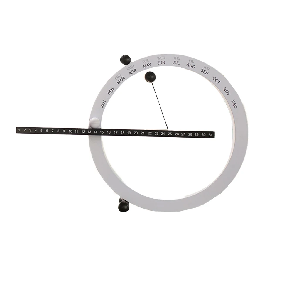 

1 шт. магнитный настольный календарь, новинка, календарь для гостиной, спальни, кабинета, орнамент (черный и белый)