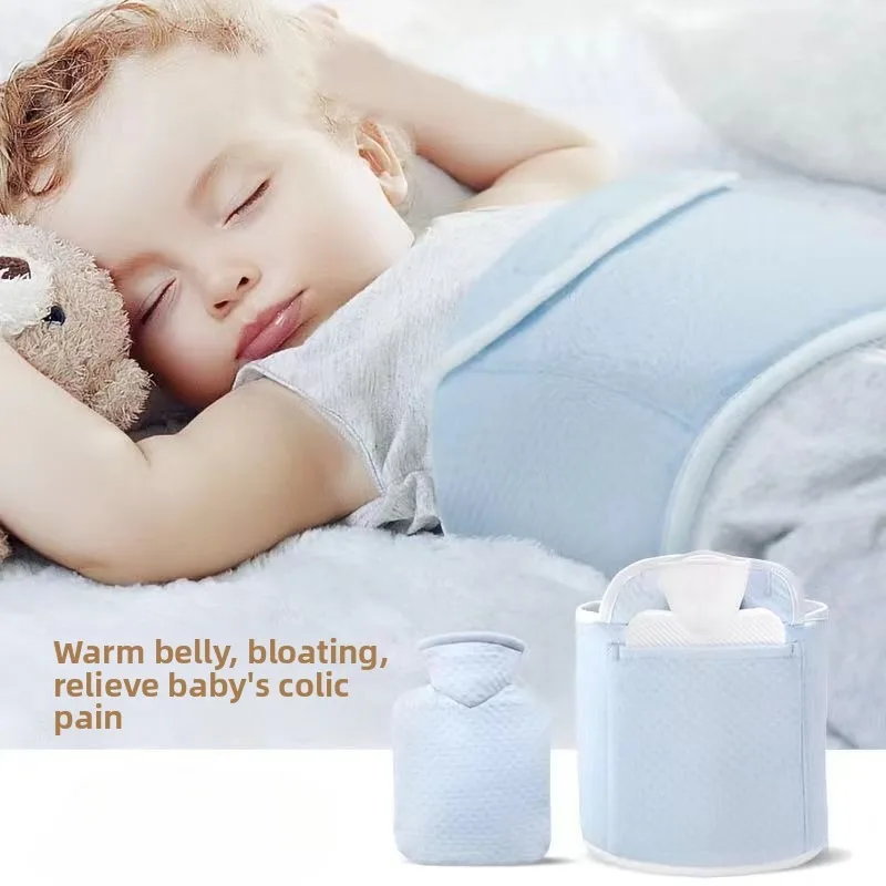 Newborn Baby Hot Water Bottle - Small Mini Warm Baby Belly Heat Pack Flatulence & Colic Relief Wonder - Warm Water Bottle