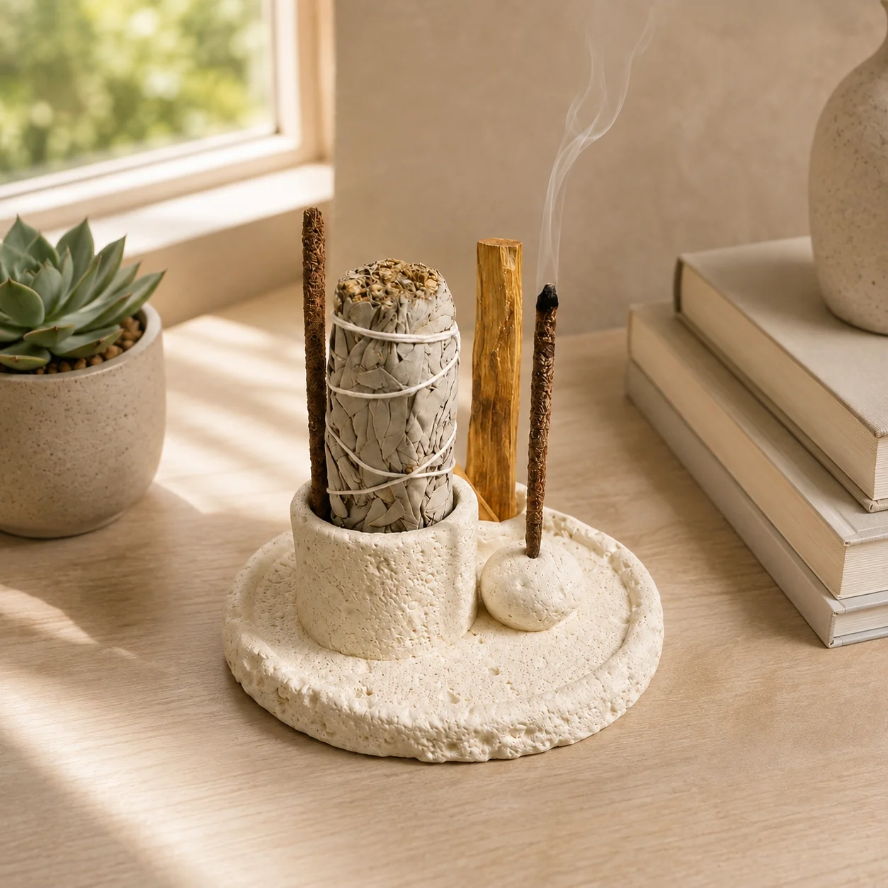 Handmade Concrete Incense Hold - огляд і ціна Diffuser Reed Sticks Set