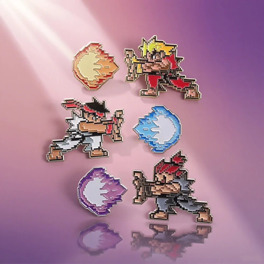 3-4Pcs/Set Anime Figures Series Enamel Pin Classic Cartoon Brooches Set Lapel Pins Badge on Backpack Clothing Accessories Gifts