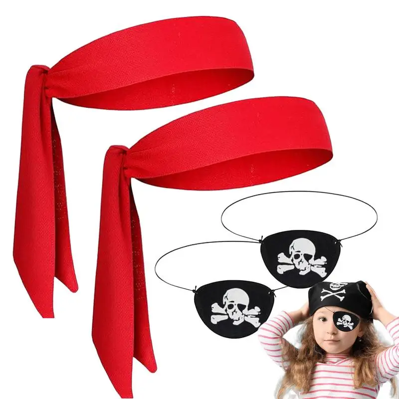 Pirate Hats Head Bandana For Pirate Captain Hats Masquerade Cosplay Party Caps Halloween Pirate Party Favor For Halloween Role