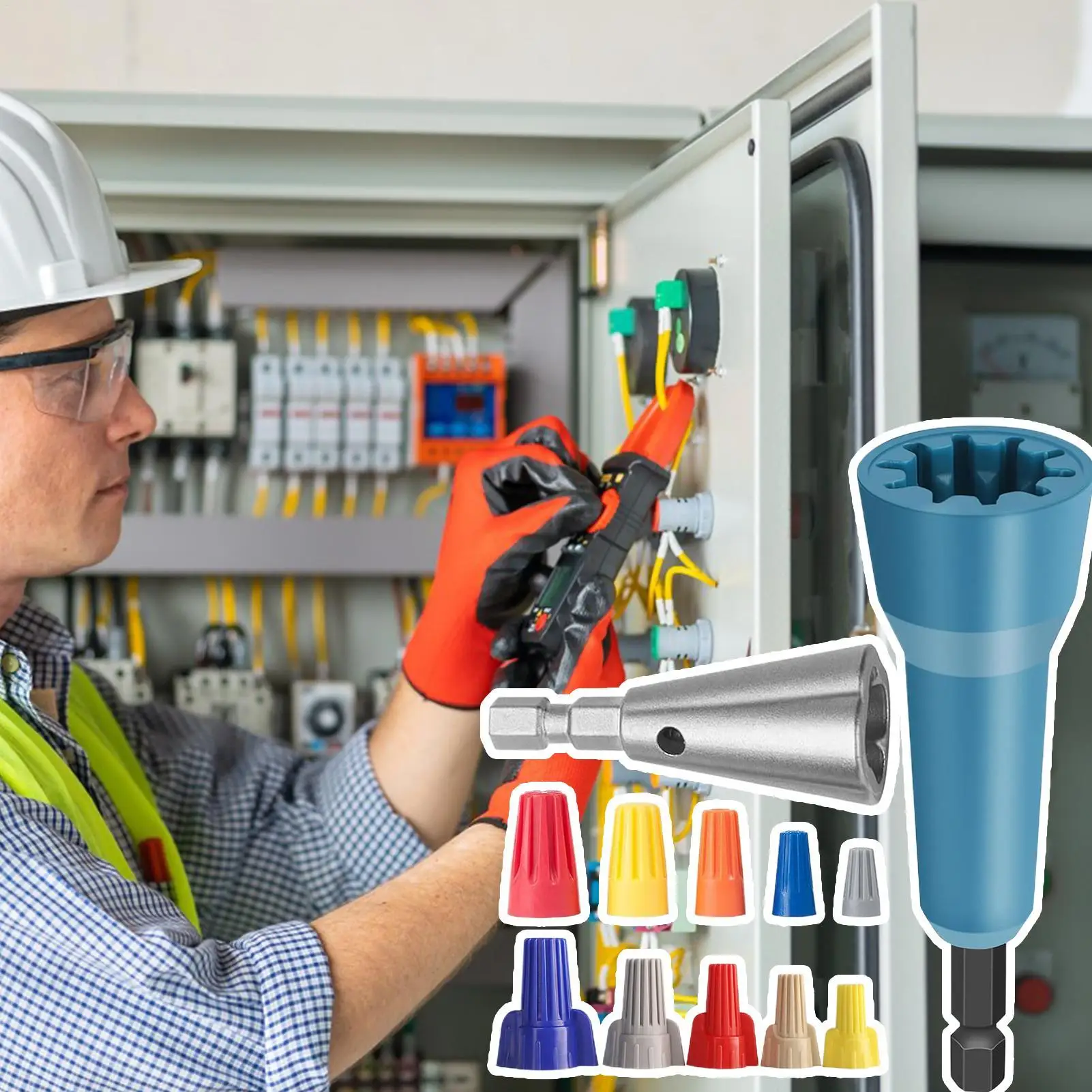 Wire Nut Twister Twist Wire Connector Socket Professional Electricians Tools Cable Stripper For Industrial Work Construction