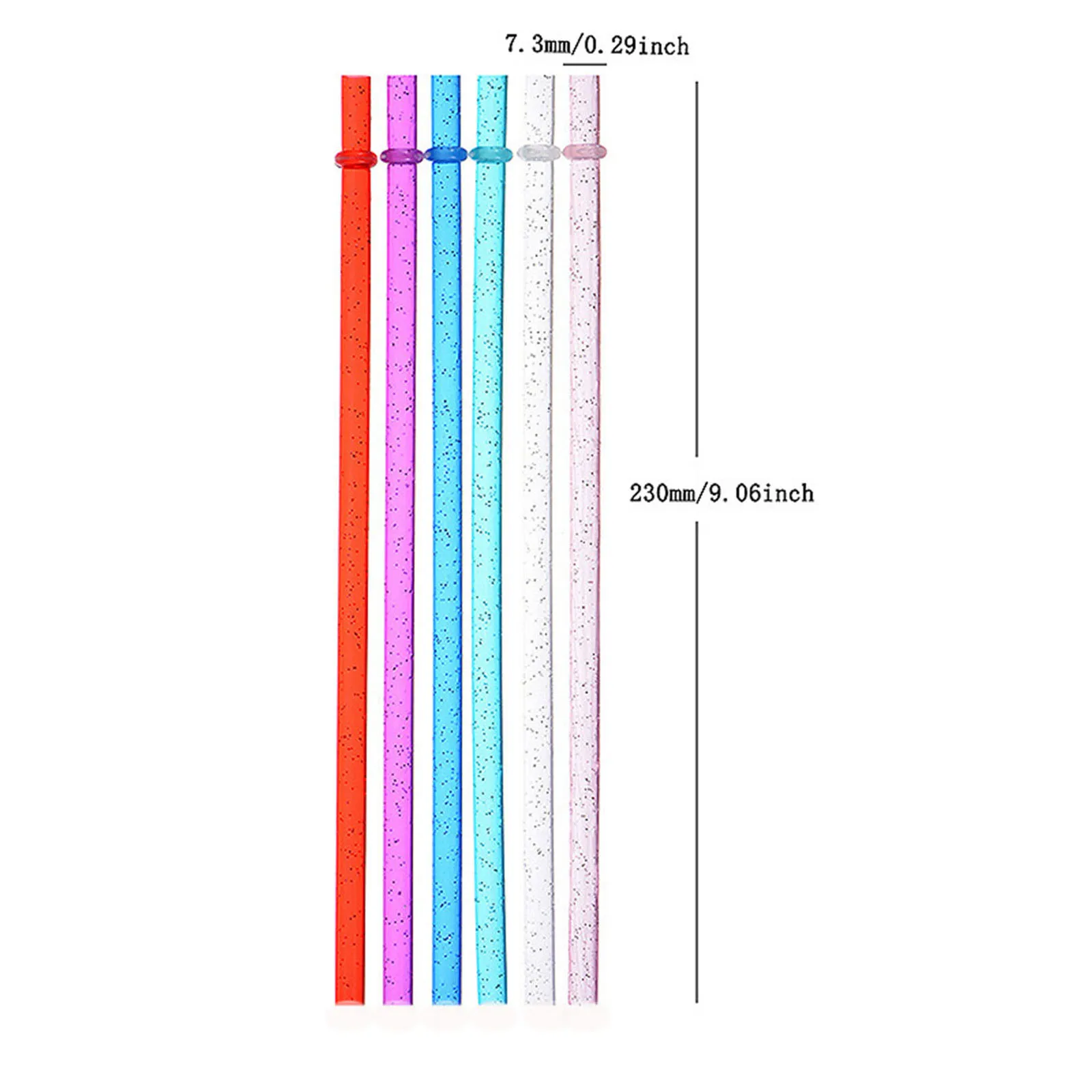12pcs Reusable Drinking Straws Plastic Threaded Cup Straw Beverage Straws Color Milkshake Drinking Straw Party Supplies