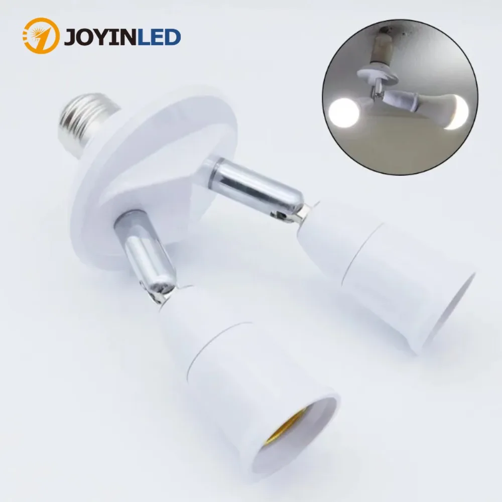 JOYINLED E27 Splitter Lamp Bulb Socket Converter Light Adapter Improvement Reusable Portable Holder Workshop Warehouse 1 To 3