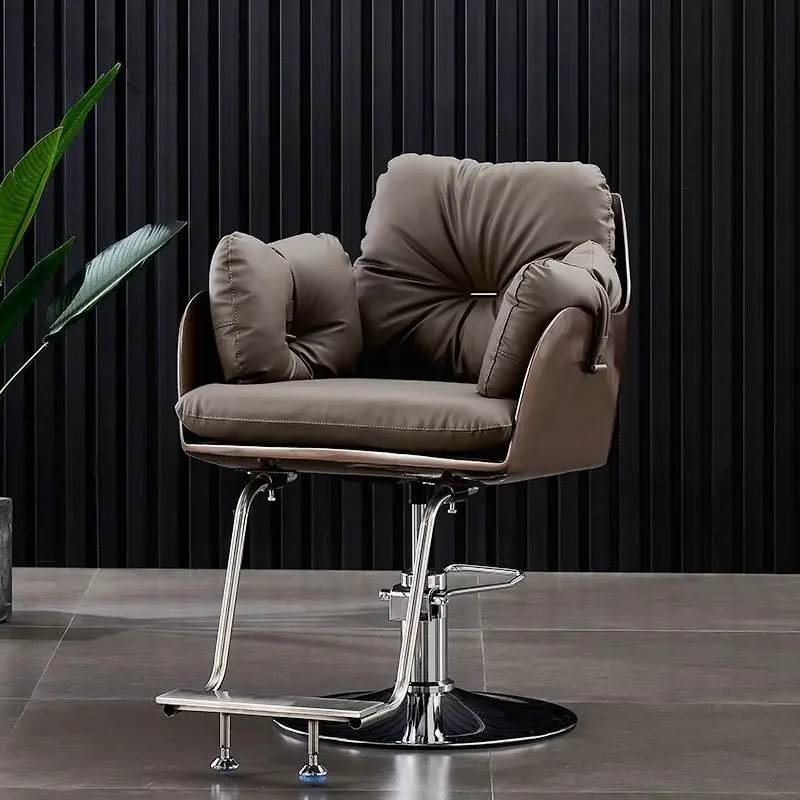 

Portable Beauty Barber Chair Swivel Men's Shaving Footrest Barber Chair Hairstyle Adjustable Poltrona Parrucchiere Salon Decor