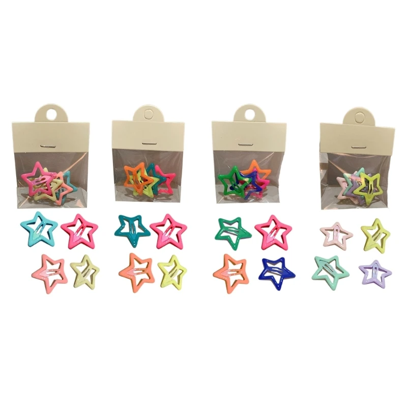 

Multi-color Star Hairpin Y2k Hair Clip Headdress Fluorescence Hairpin for Woman N58F