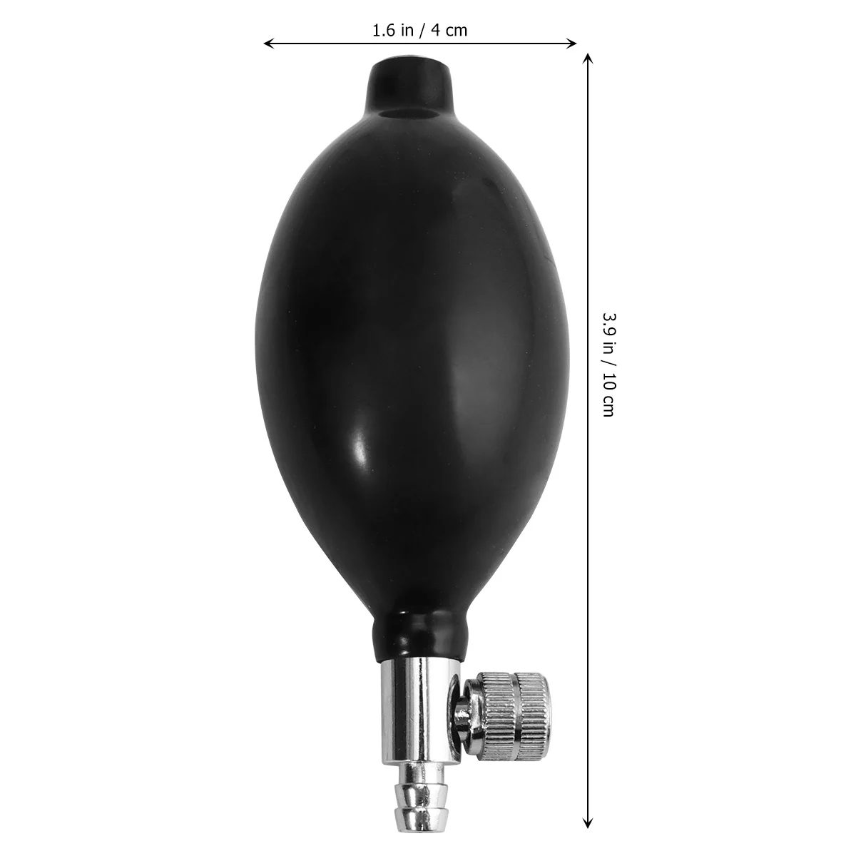 Replacement Black Manual Air Pump Inflation Sphygmomanometer Oximetro Latex Ball Bulb + Air Release