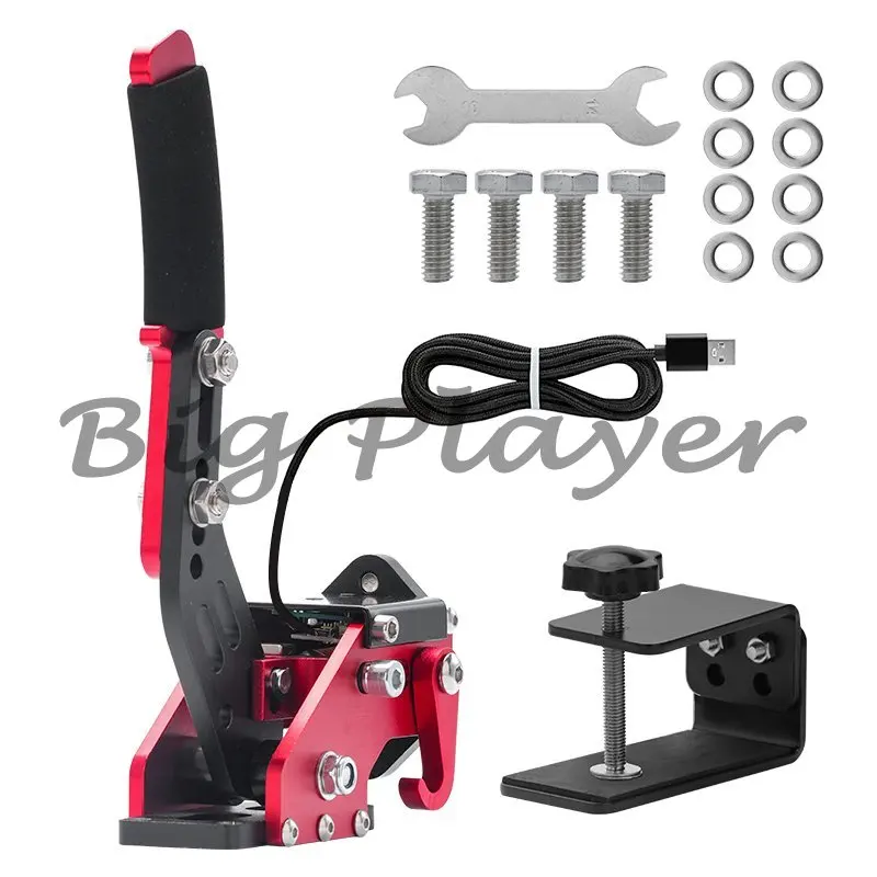 Adjustable Linear SIM Handbrake - USB Handbrake with Strong Clamp for Racing Simulator Cockpits