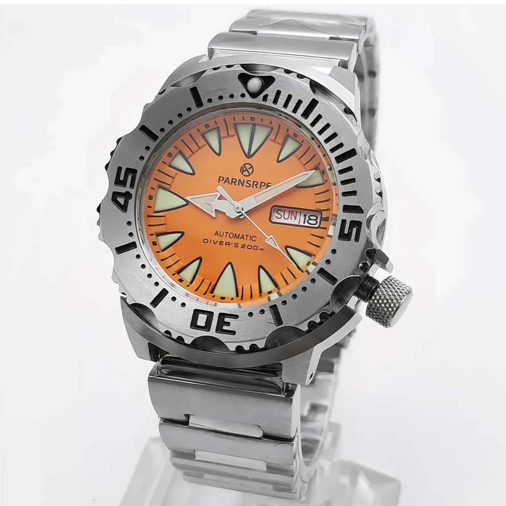 Monster men's mechanical watch 5-color watch Unidirectional rotatable bezel Sapphire Luminous NH36 automatic mechanical movement