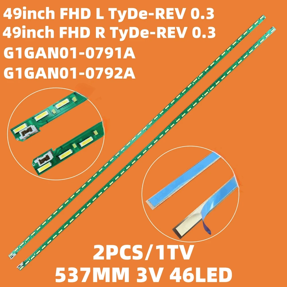 LED Backlight For 49LF540T 49LF5400 49LF5410 49LF5900 49LF6900 49UF6907 49LF590V 49LF540V MAK63267301 G1GAN01-0791A 0792A