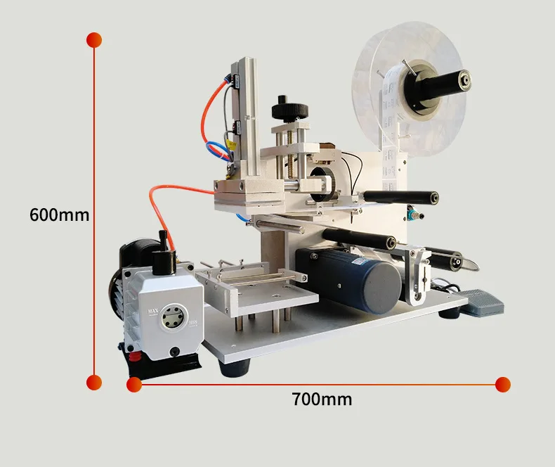 Multi-purpose Semi Automatic Flat Surface Self Adhesive Labeling Applicator Machine For Plastic Bag Flat Bottle Industrial Packa
